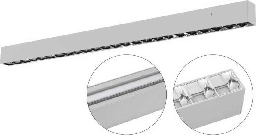 Munus, up-&downlight, 4 000 K, sølv