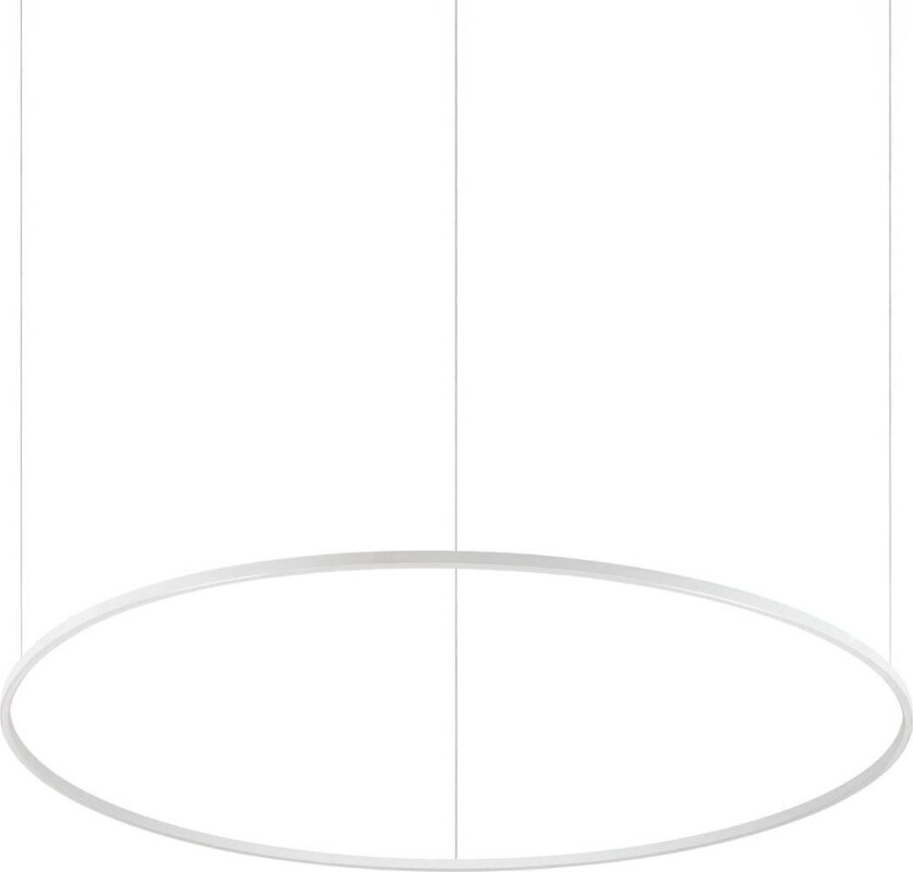 Ideal Lux LED-pendellampe Oracle Slim hvit 3000 K Ø 150 cm