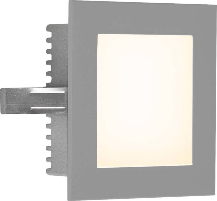 P2180 LED innfelt vegglampe, 3 000 K, sølv