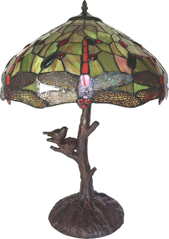 Bordlampe 5LL-6111 med Tiffany-utseende