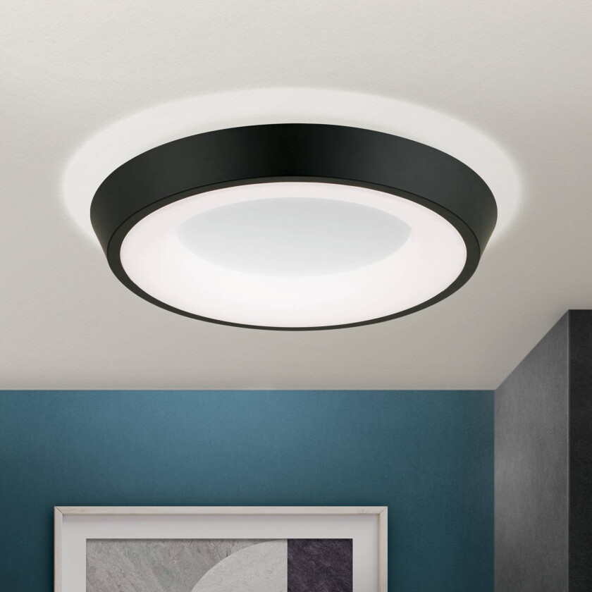 LED-taklampe Look, svart/hvit
