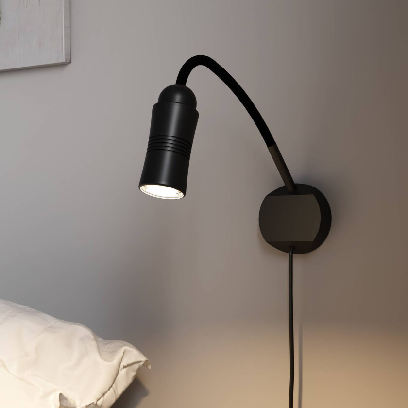 Neo! Flex Hotel II LED-vegglampe, svart