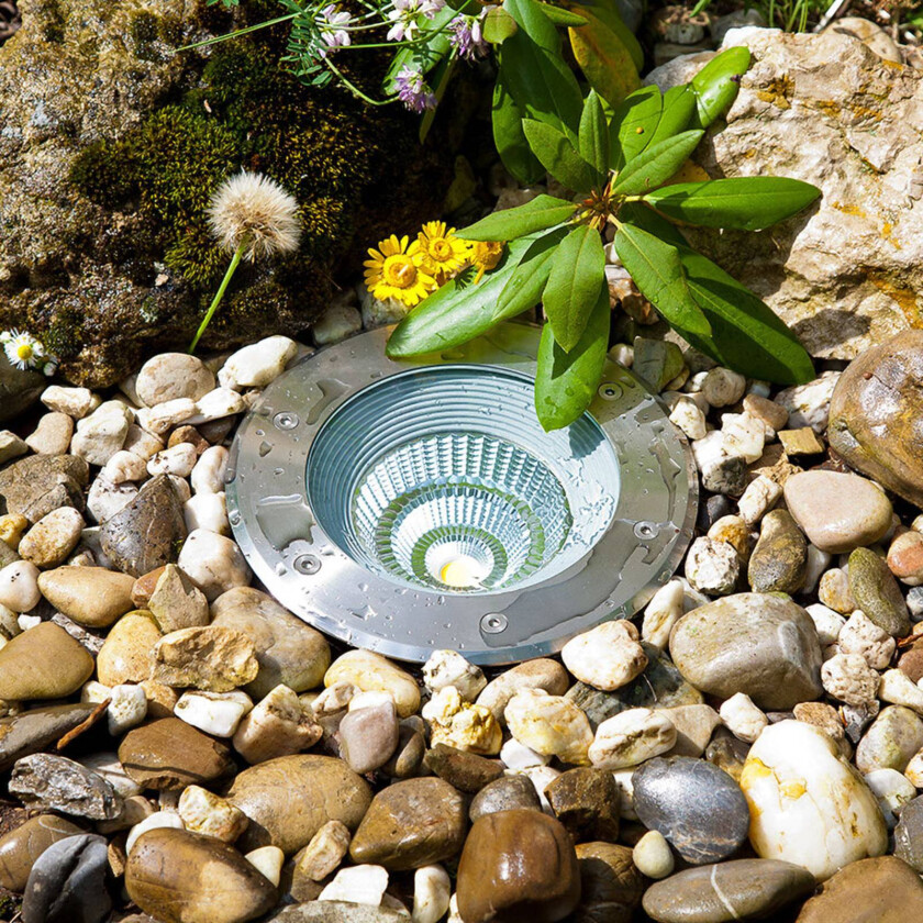 Erizo LED-gulvlampe for innfelt montering Ø 22 cm 24 W