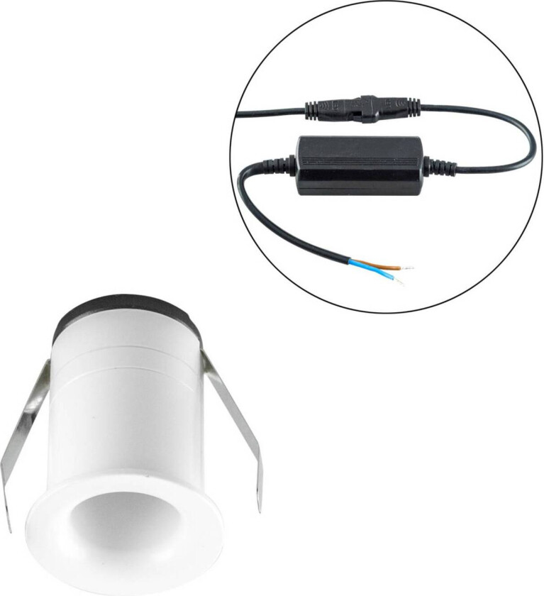 Noblendo LED innfelt taklampe hvit Ø 3,5 cm