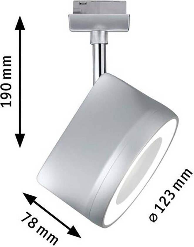 URail Arena LED-spot dimbar krom 4 000 K