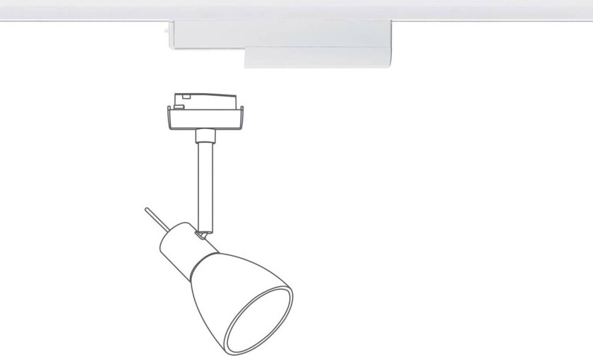 URail skinneadapter, ZigBee, hvit