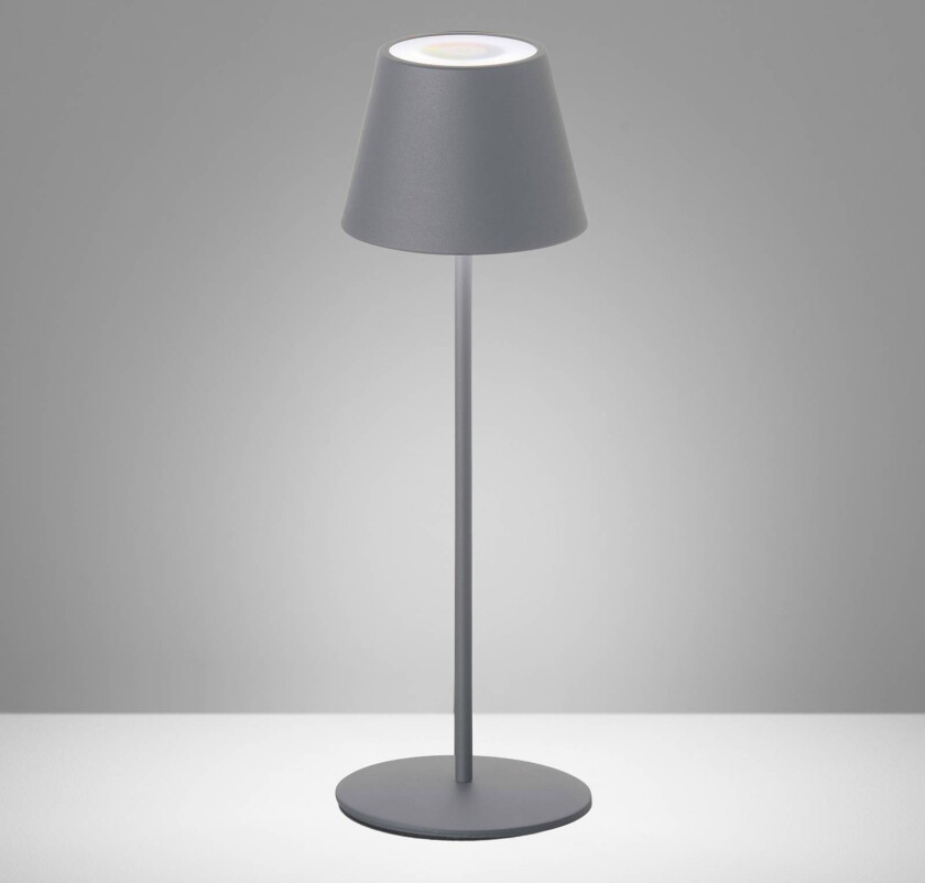 Utendørs LED-bordlampe Cosenza RGBW sandgrå