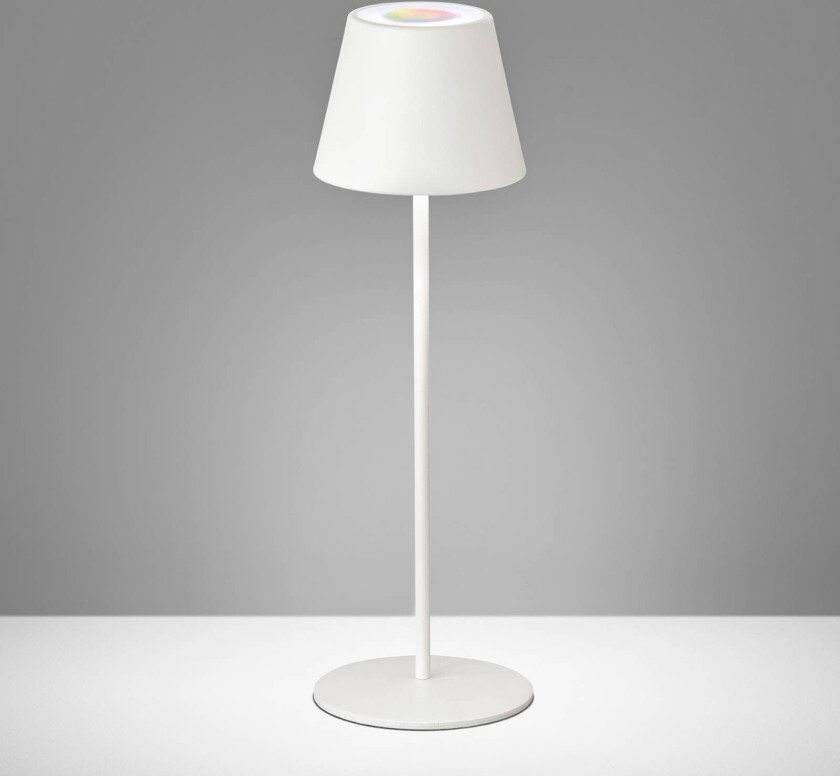 Utendørs LED-bordlampe Cosenza RGBW sandhvit