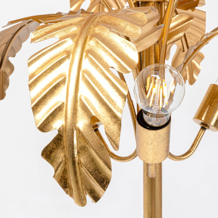 KARE Palmera gulvlampe, 170 cm høy, messing