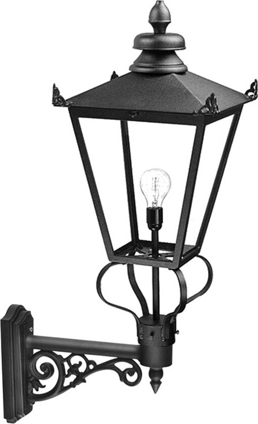 Utendørs vegglampe Wilmslow svart 1 lyskilde