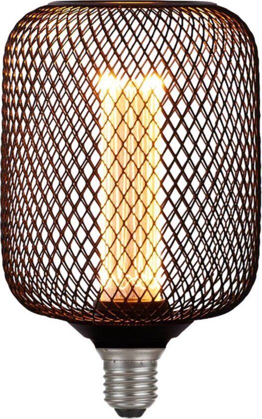 LED-pære E27 Mesh 3,5W 1 800 K svart