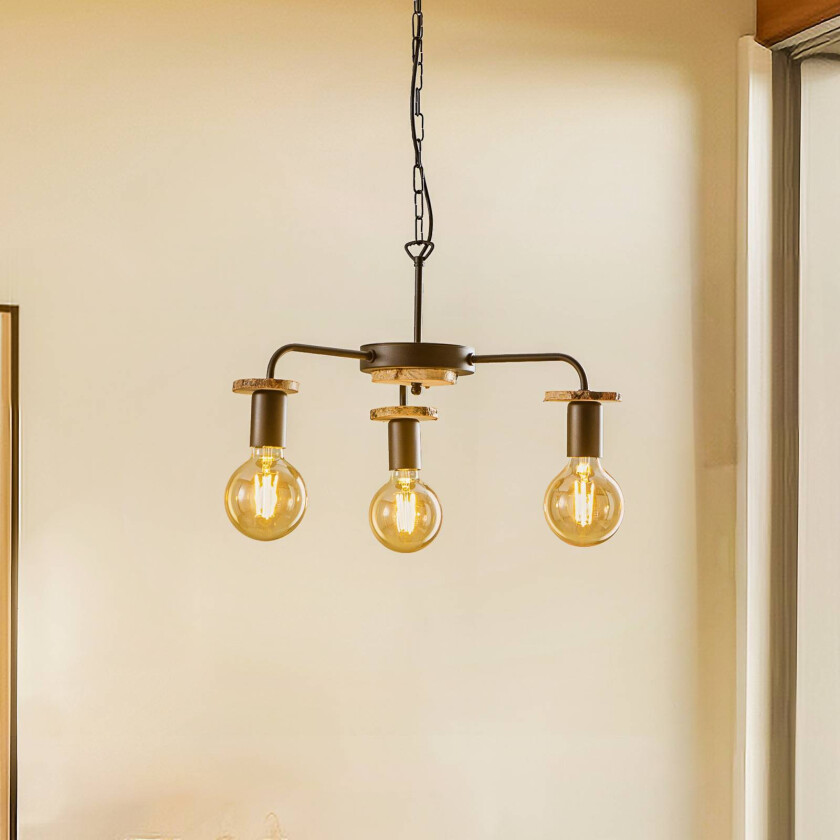 Yorik hengelampe med treskiver, 3 lysk.