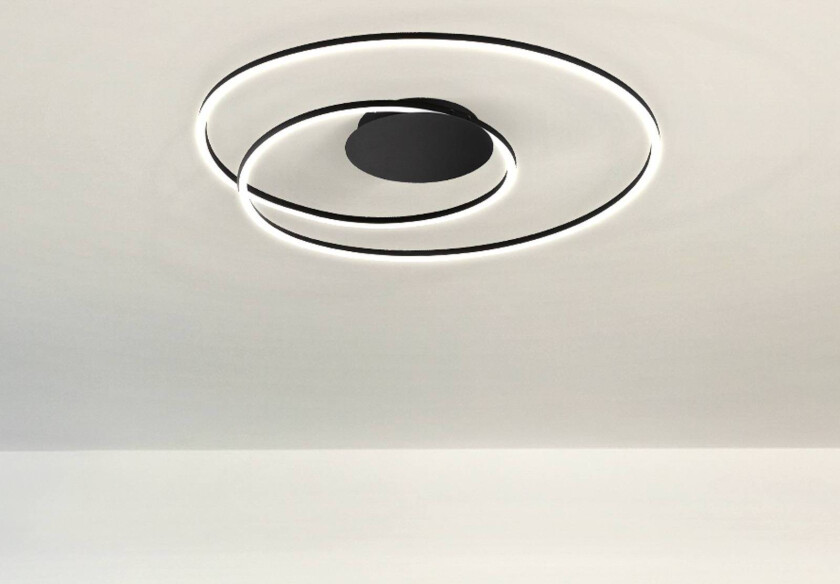 LED-taklampe Holy Ø 68cm sand svart