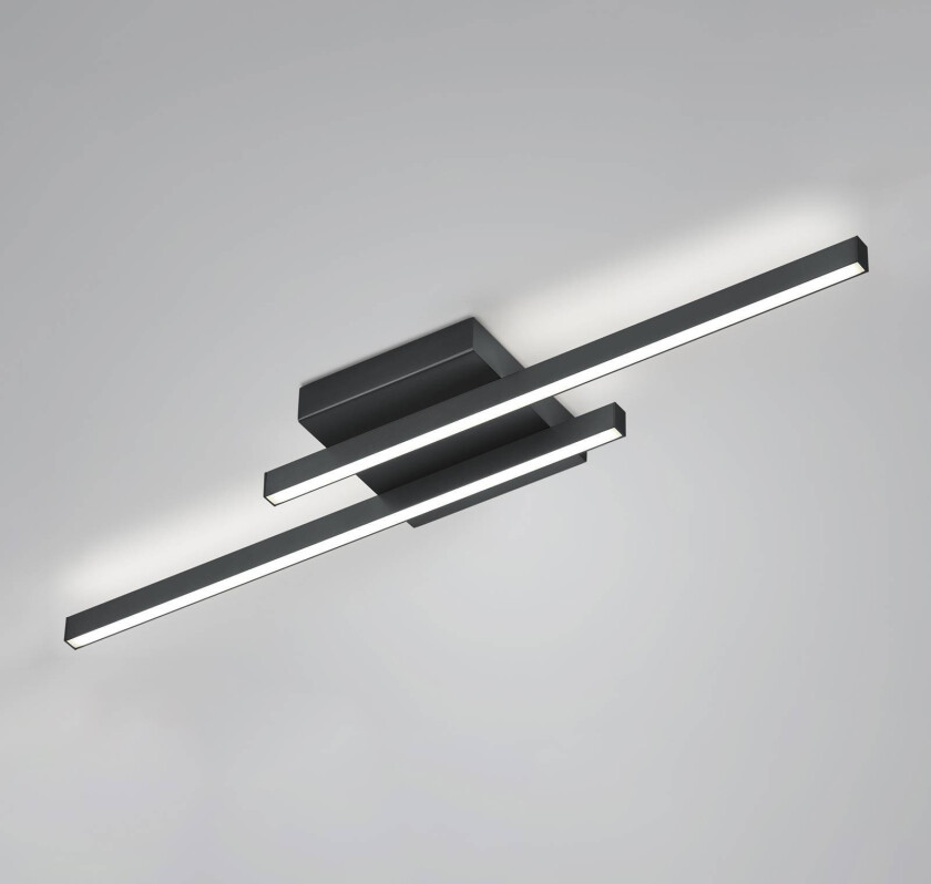 LED-taklampe Nouri up/down 2 lyskilde svart