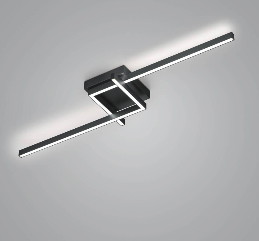 Frida LED-taklampe, 112x30cm, svart