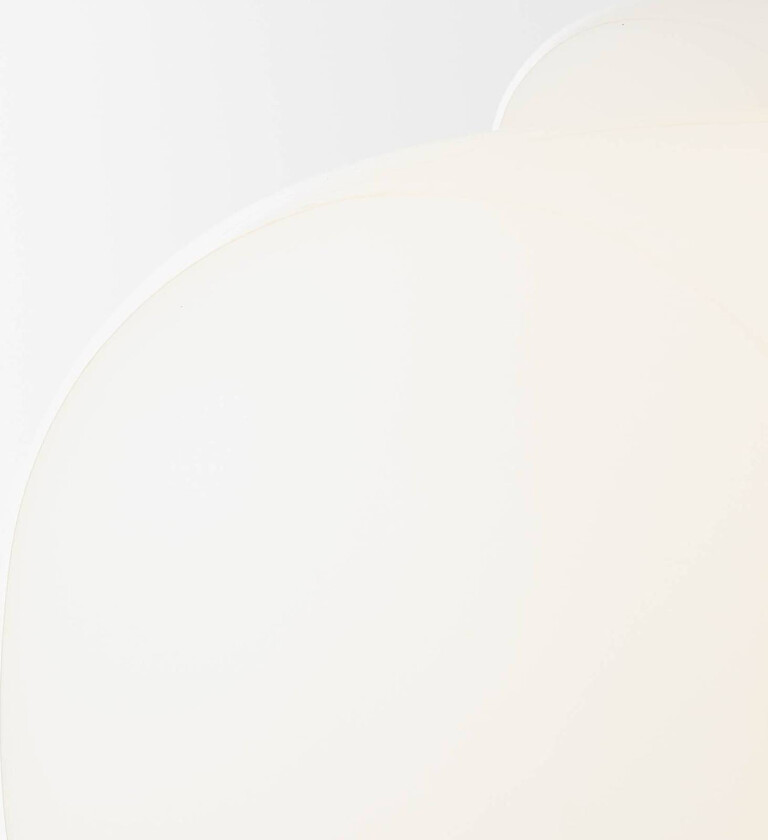 Hengelampe Blop av glass, hvit