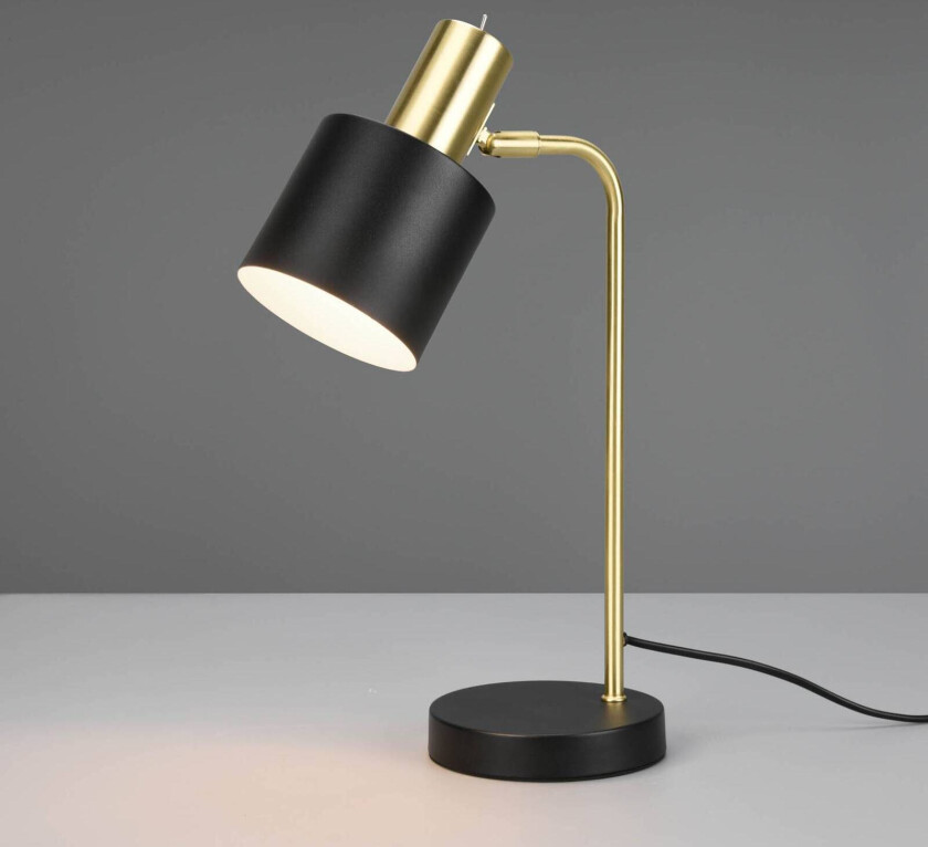Bordlampe Adame, 1 lyskilde, svart/gull