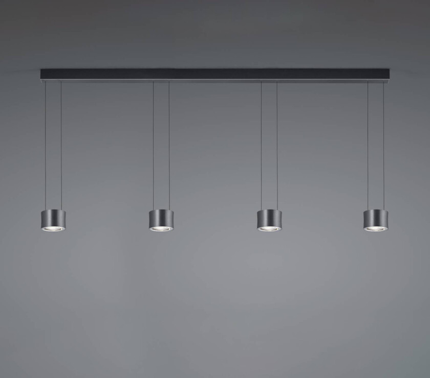 Impulse Flex LED-hengelampe 4lk svart