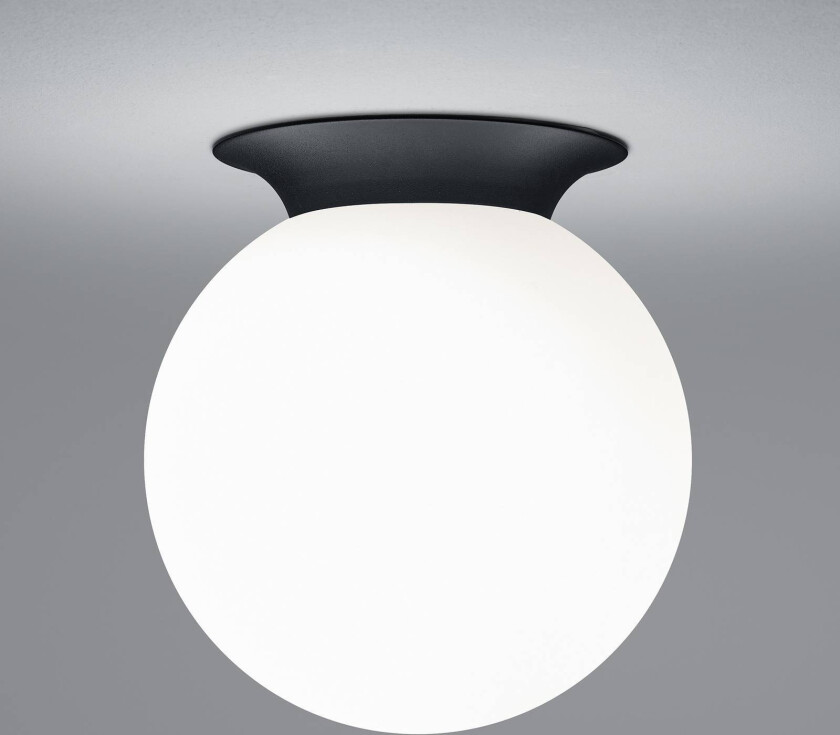 Blob taklampe, kuleformet skjerm i opalt glass, Ø 20 cm