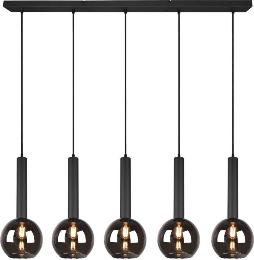 Clayton pendellampe, versjon med fem lamper