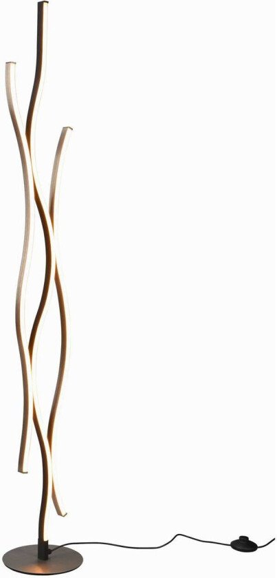 Blaze LED-gulvlampe med dimmer, CCT, aluminium