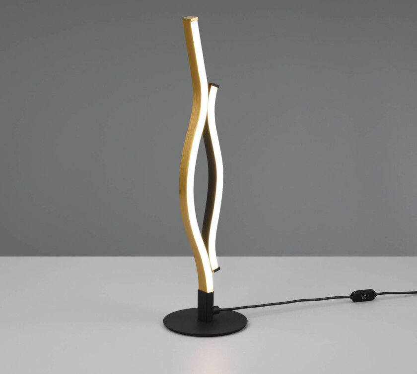 Blaze LED-bordlampe, CCT, sensordimmer, messing