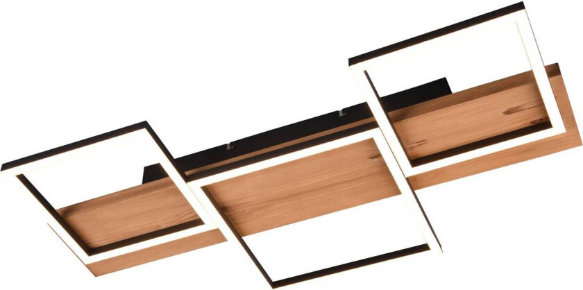 Harper LED-taklampe med tre firkanter