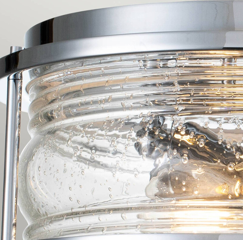 Taklampe til bad Ashland Bay, Ø 30,5 cm, krom