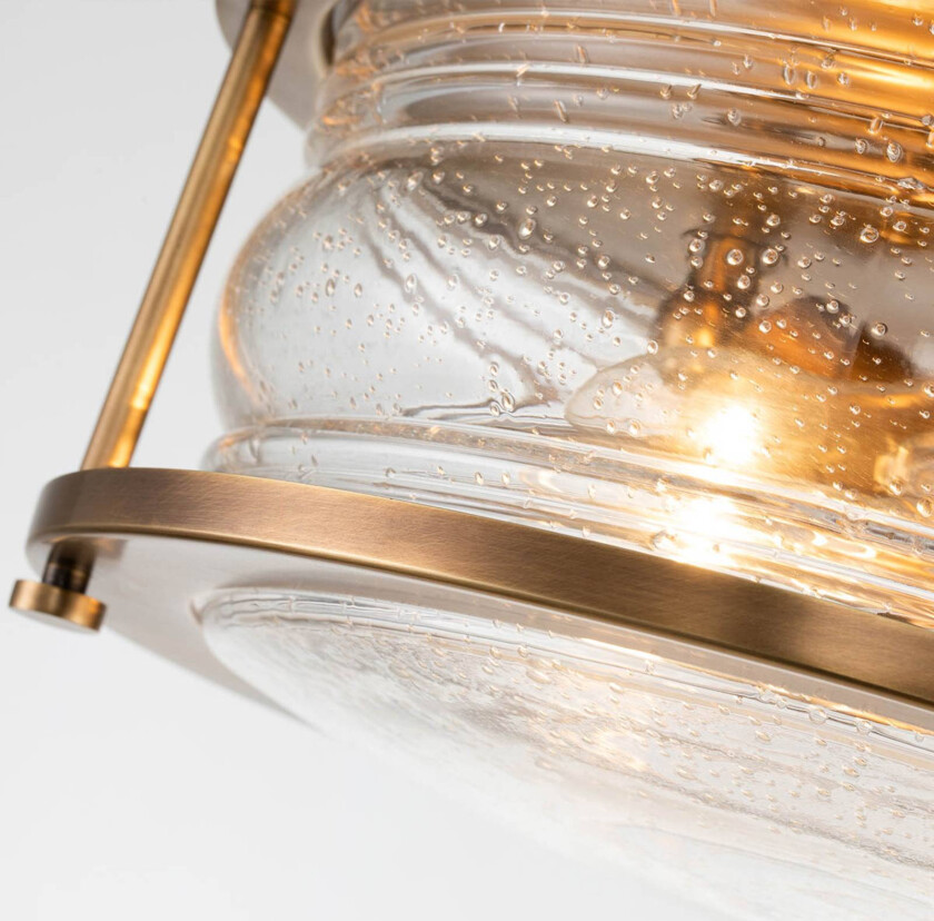 Taklampe til bad Ashland Bay, Ø 30,5 cm, messing