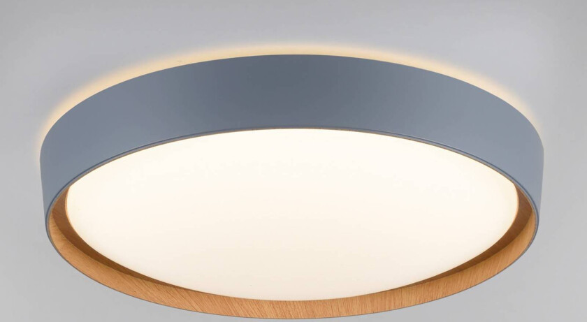 Paul Neuhaus Q-EMILIA LED-taklampe, grå/tre