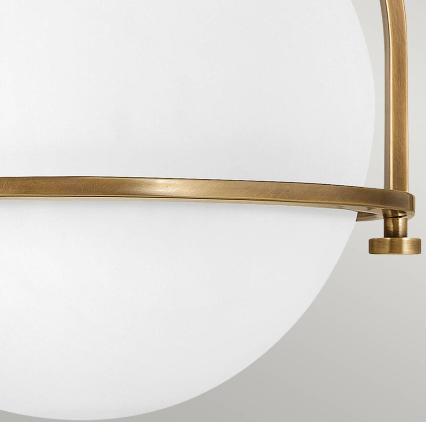 Taklampe Somerset, 1 lyskilde, messing