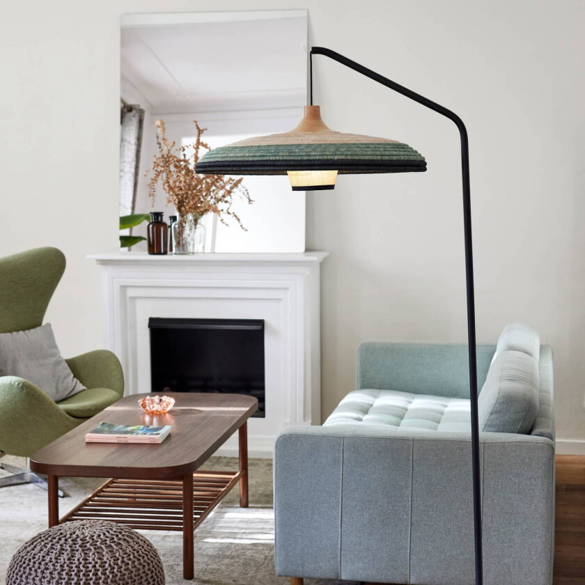 Grass gulvlampe, blå