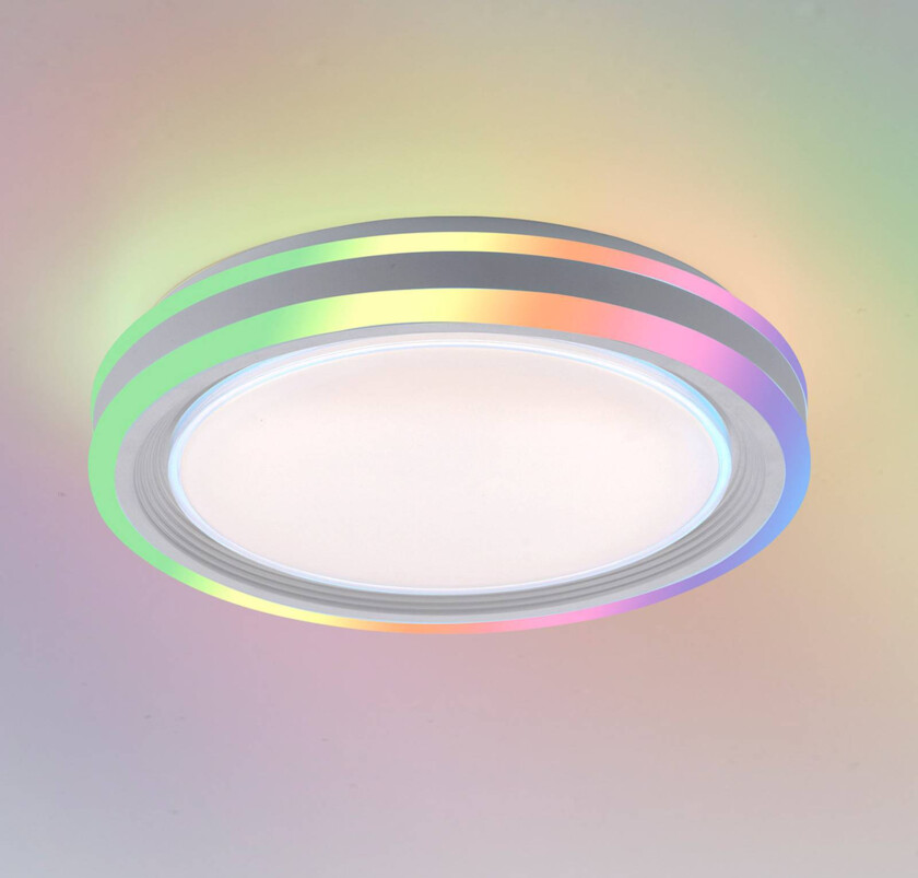 LED-taklampe Sfærisk, CCT, RGB, Ø 40cm