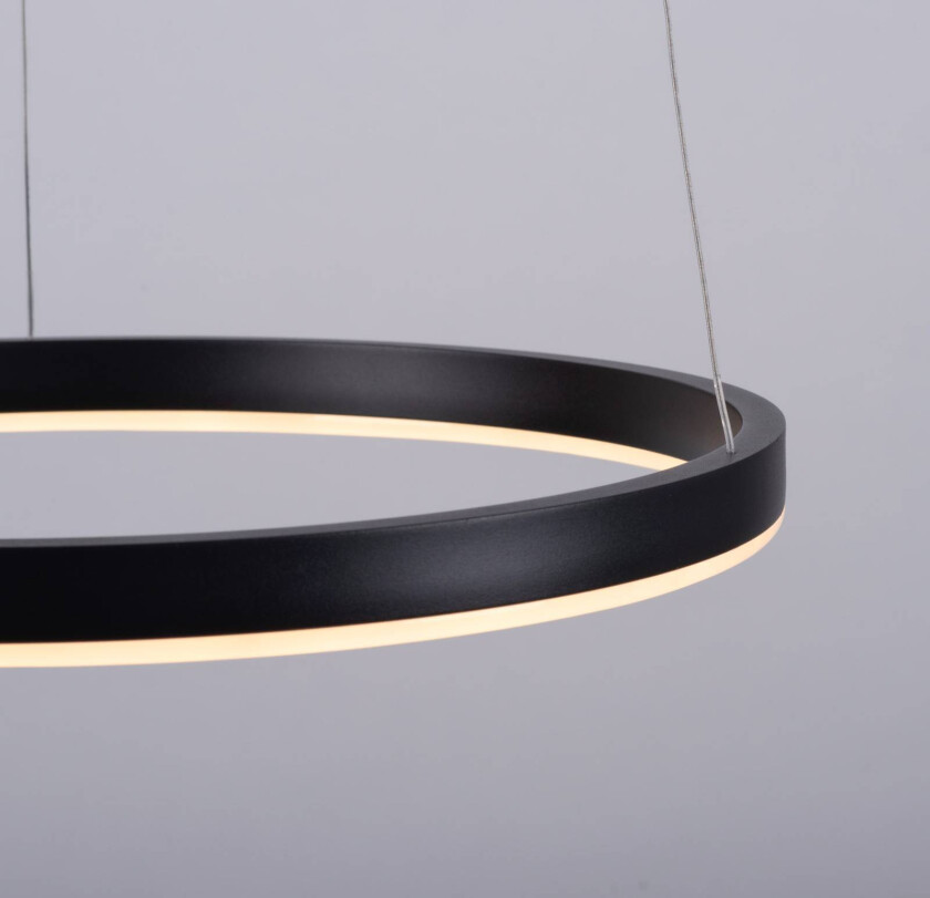 Ritus LED-pendellampe, Ø 39,3 cm, antrasitt