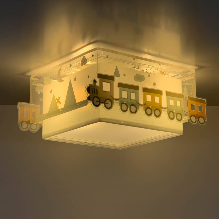 Night Train taklampe, lokomotivmotiv