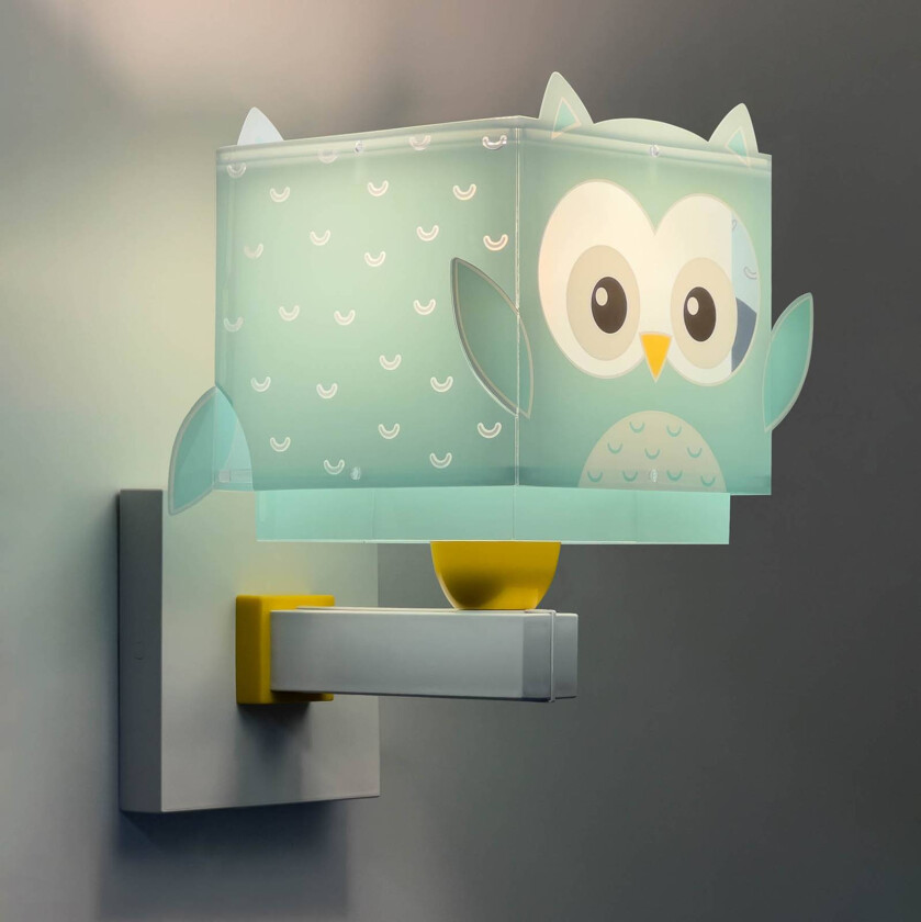 Little Owl vegglampe barnerom med uglemotiv