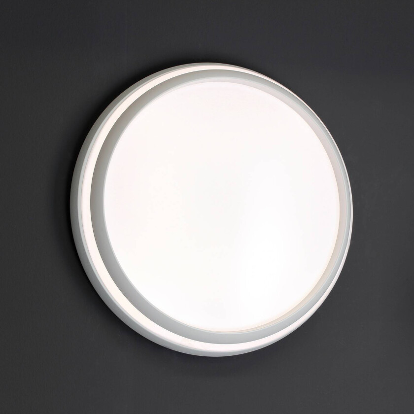 LED-taklampe Cepa, RGBW og CCT, hvit, Ø 35 cm