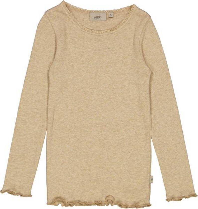 Rib Genser Lace Dark Oat Melange