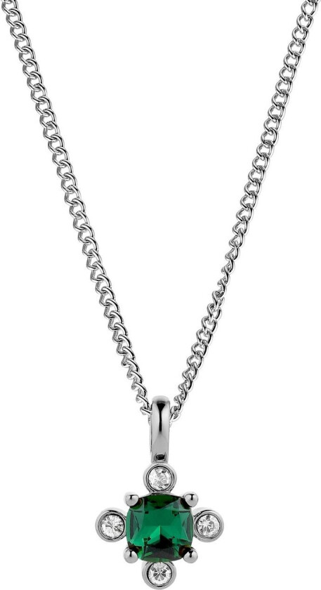 Dyrberg/Kern Rimini Halskjede, Farge: Sølv, Green, Onesize, Kvinne