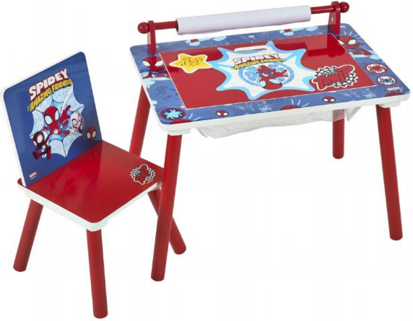 Spidey Aktivitetsbord inkl. stol Marvel bord og stoler 919394