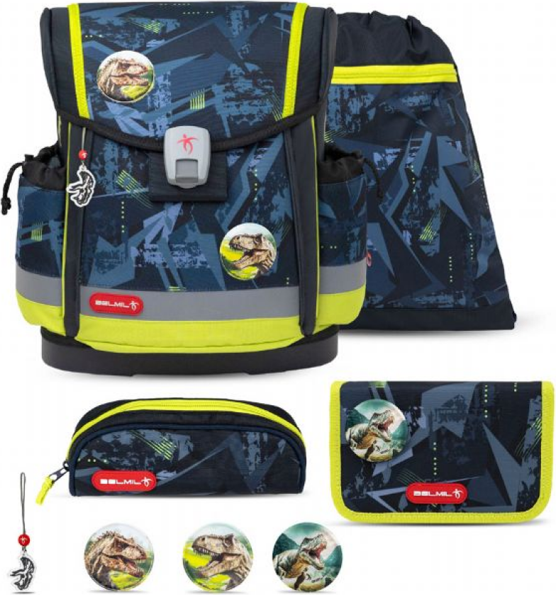 T Rex Skolesekk med 5 deler Belmil Classy Plus skolevesker 866273