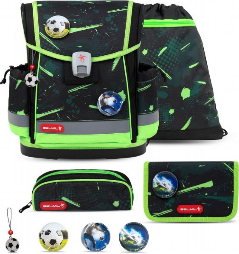 Neon Sports Skolesekk med 5 deler Belmil Classy Plus skolevesker 866280