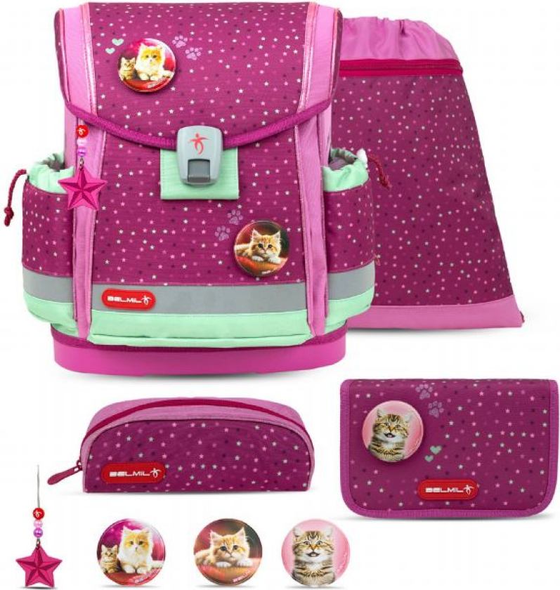 Mint Skolesekk med 5 deler Belmil Classy Plus skolevesker 866235
