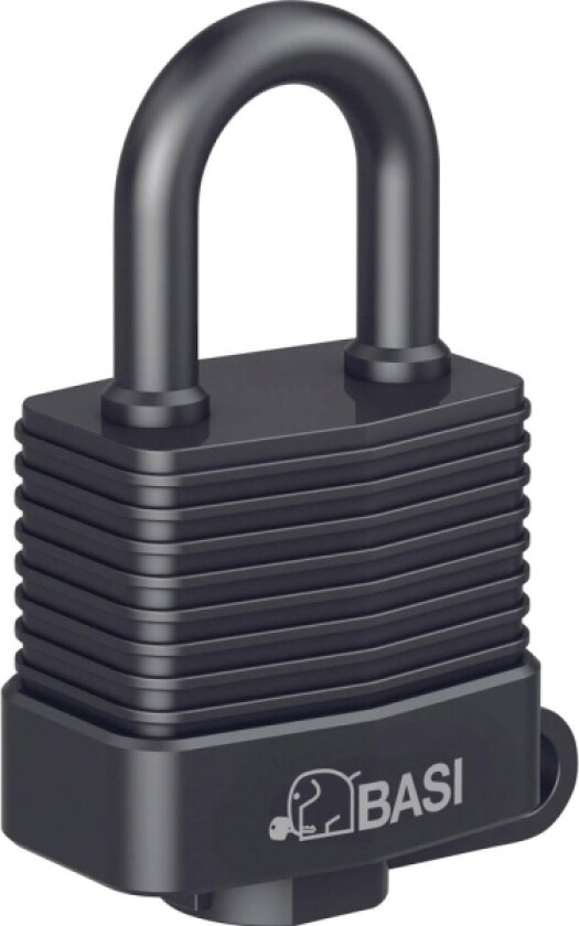 6150-3000 Hængelås 39 Mm Forskellige Sort Nøglelås