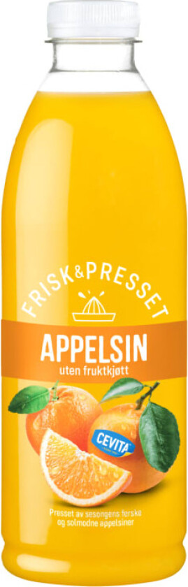 Appelsinjuice u/Fruktkjøtt 1l