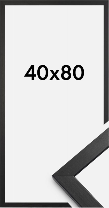 Ramme Stilren Svart 40x80 Cm