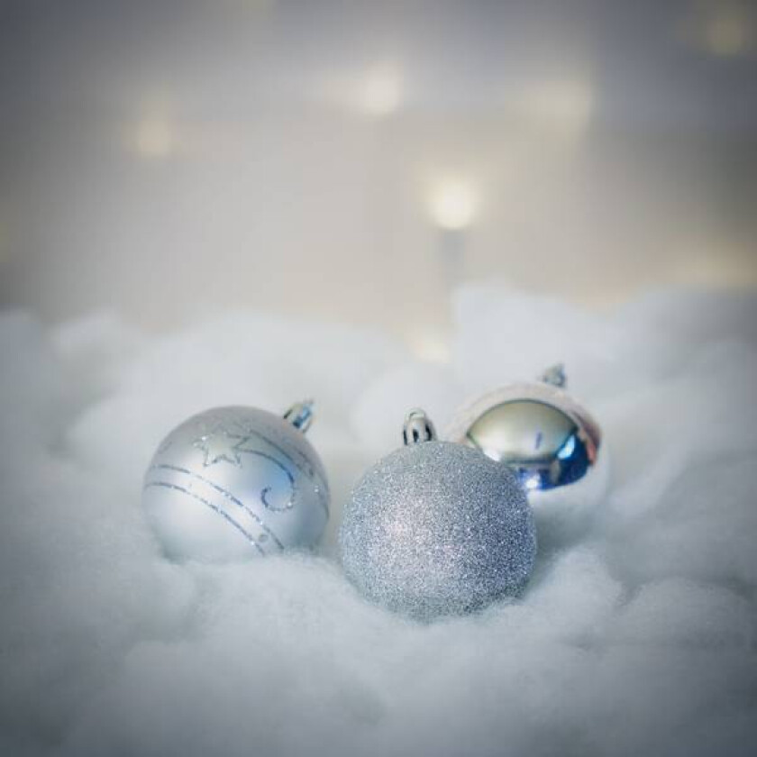 Juletrekuler 24 stk - sølv