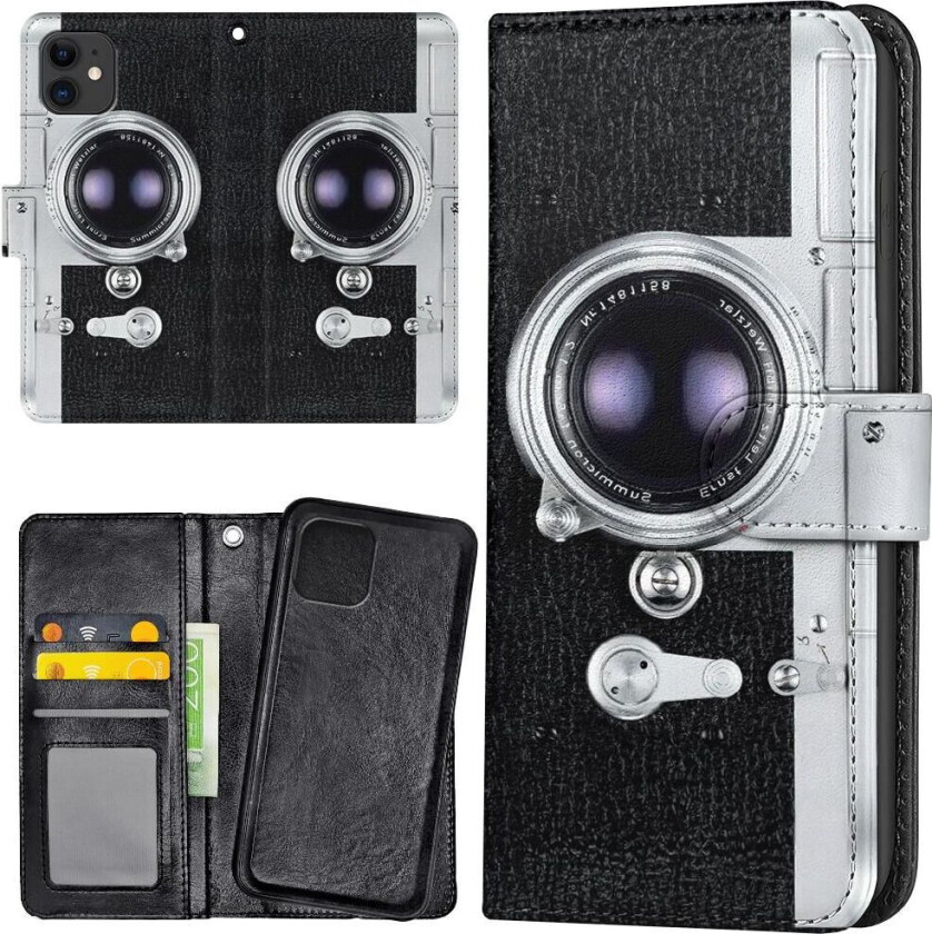 iPhone 12/12 Pro - Lommebok Deksel Retro Kamera