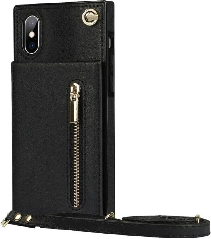 Zipper halskjede deksel Apple iPhone XS Max - Sort