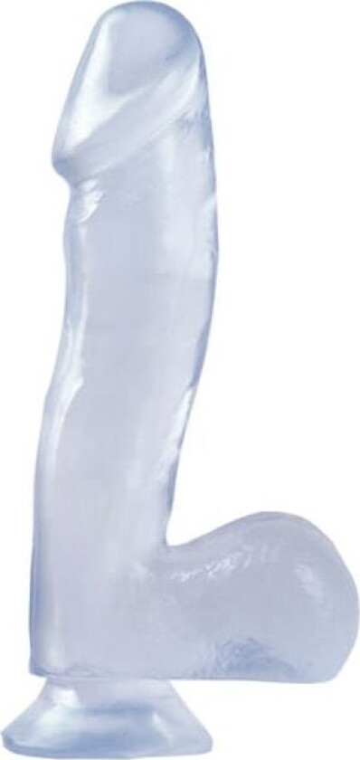 Dong With Suction Cup Transparent 16,5 cm Dildo